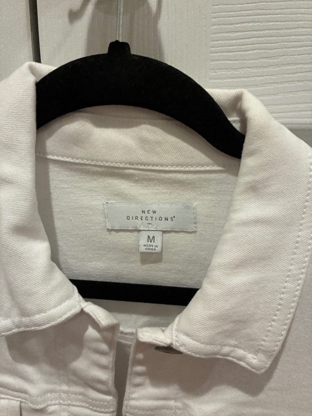 White denim jacket